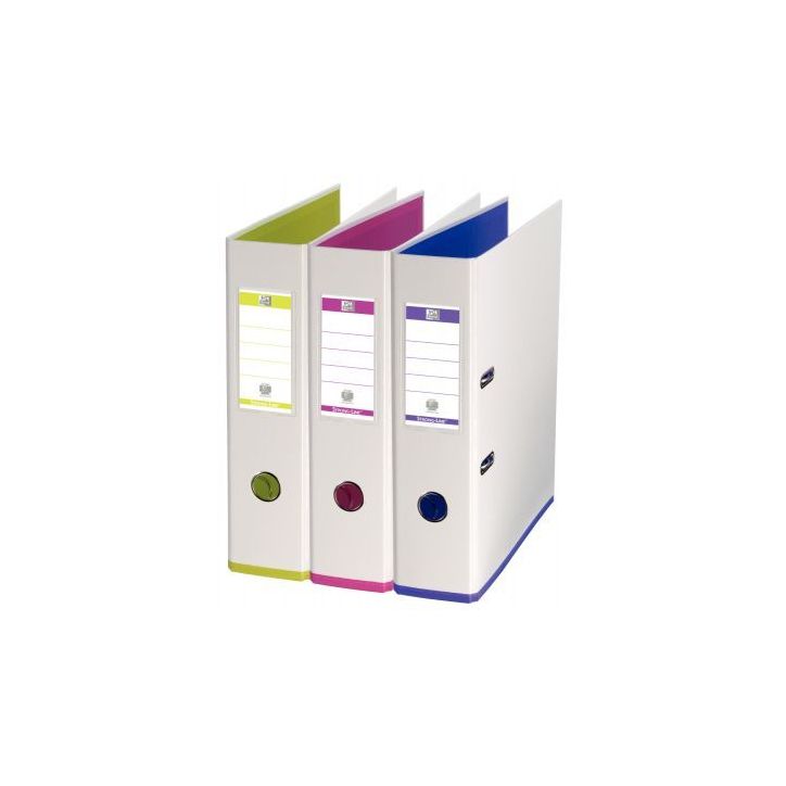 Lot de 10 classeurs à levier MY COLOUR, dos de 80 mm, blanc 100023638 MY COLOR HAMELIN