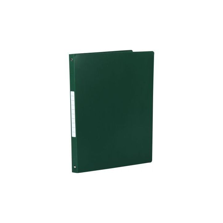 Classeur en polypropylène souple 5/10ème, 4 anneaux ronds diamètre 16 mm, pour format A4, vert 1400904 VERT