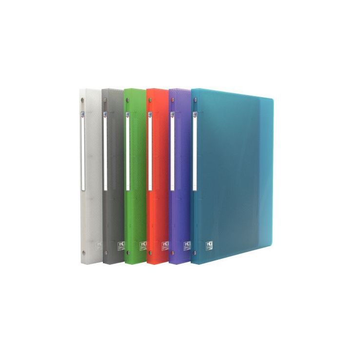 Classeur 4 anneaux HAWAÏ en polypropylène, format A4, dos 2 cm, coloris assortis 100202319 HAWAI HAMELIN