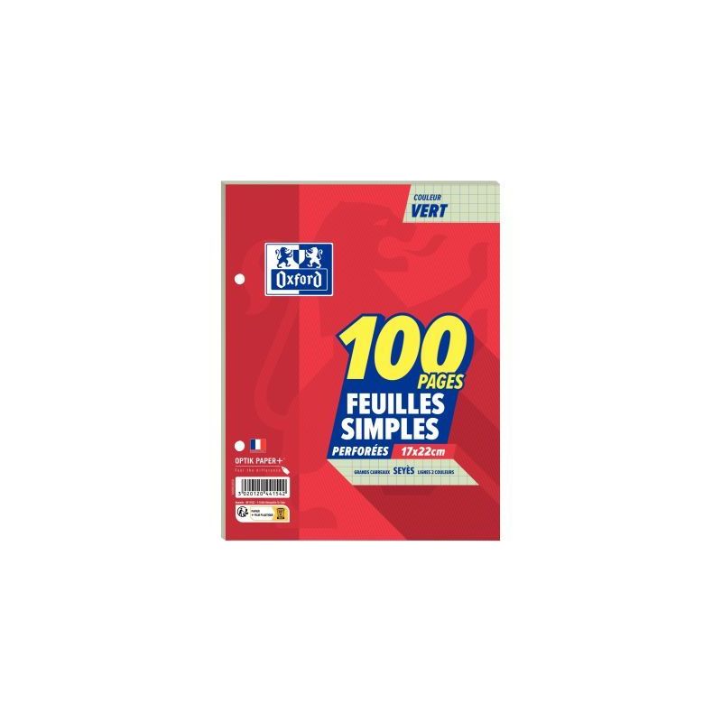 Achetez Sachet de 50 feuillets mobiles 17x22 cm seyès 80g, vert 100100940 HAMELIN pas cher sur Ma R.. Achetez Sachet de 50 feuillets mobiles 17x22 cm seyès 80g, vert 100100940 HAMELIN pas cher sur Ma R..