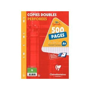 Achetez Etui de 500 pages ou 125 copies doubles format A4 séyès 90g 14791C CLAIREFONTAINE pas cher..