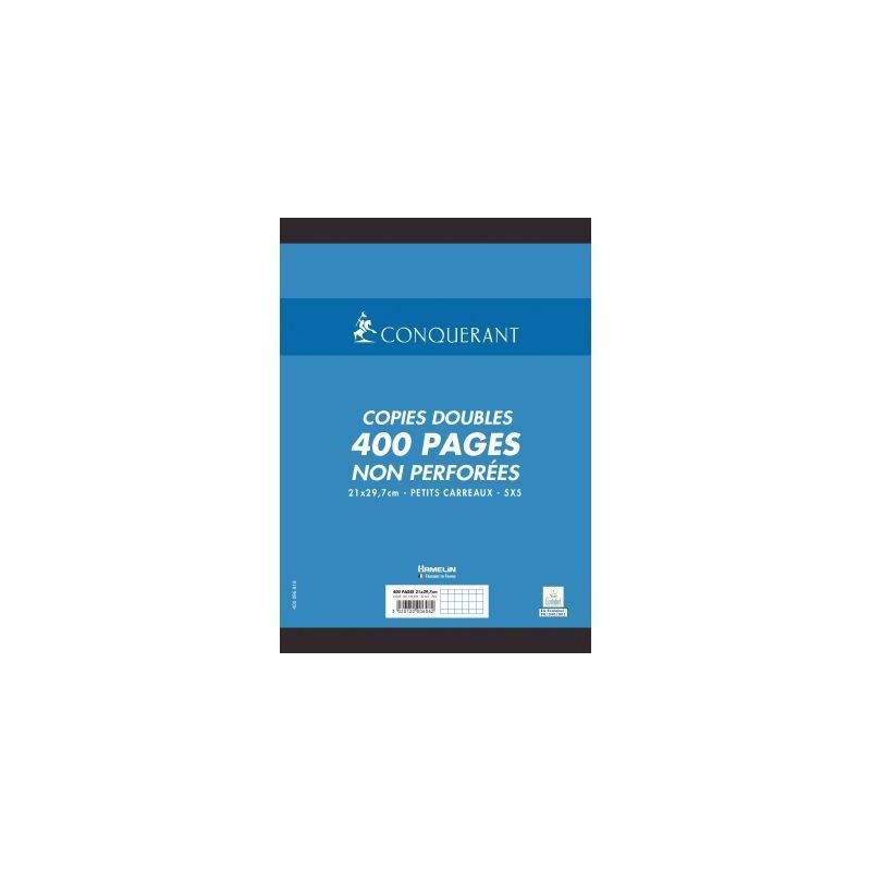 Achetez Sachet de 100 copies doubles non perforées format A4 (21 x 29,7 cm) quadrillé 5x5 70 g 100..