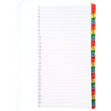 Achetez Intercalaires numériques 1 à 31 touches format 21x29,7 cm 8317131-980 LANDS pas cher sur M..