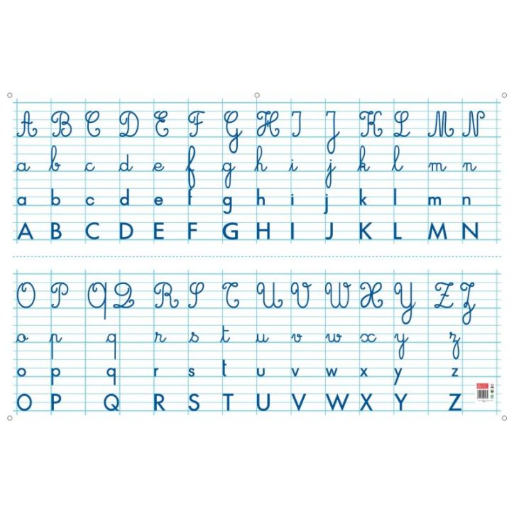 Panneau alphabet effaçable à  sec 80x120cm PAPTABLEAUALPHA