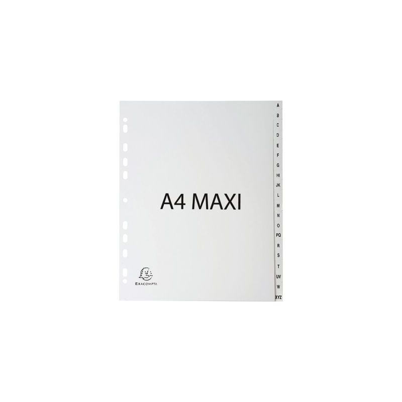 Achetez Jeu de 20 intercalaires alphabétiques en polypropylène gris recyclé, format A4+ 1920E FOR.. Achetez Jeu de 20 intercalaires alphabétiques en polypropylène gris recyclé, format A4+ 1920E FOR..