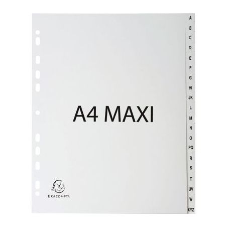 Achetez Jeu de 20 intercalaires alphabétiques en polypropylène gris recyclé, format A4+ 1920E FOR..