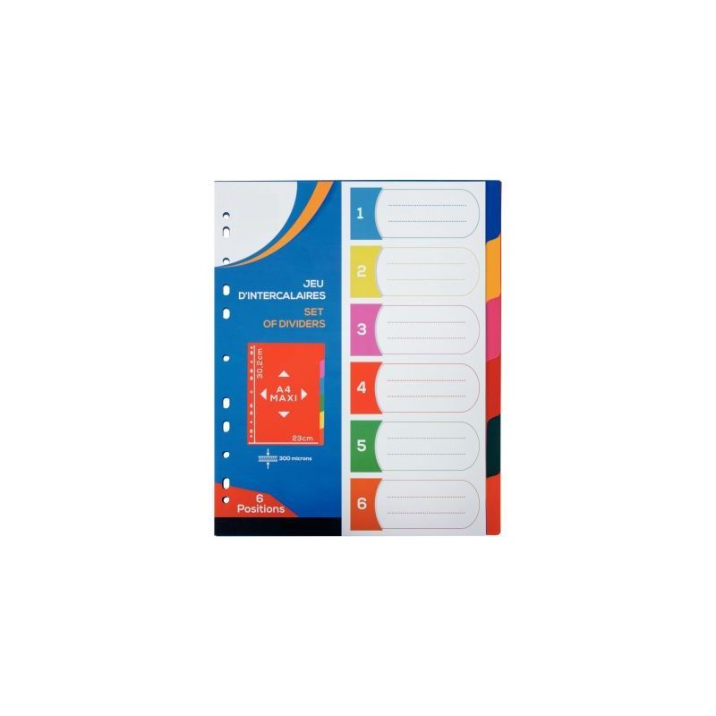 Achetez Jeu de 6 intercalaires en polypropylène 30/100ème, format A4+ 2010016 pas cher sur Ma Rent.. Achetez Jeu de 6 intercalaires en polypropylène 30/100ème, format A4+ 2010016 pas cher sur Ma Rent..