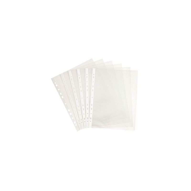 Achetez Sachet de 100 pochettes perforées en polypropylène 4,5/100e grainé, perforation 11 trous .. Achetez Sachet de 100 pochettes perforées en polypropylène 4,5/100e grainé, perforation 11 trous ..