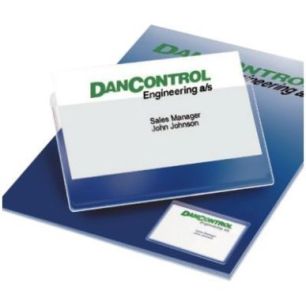 Achetez Blister de 10 pochettes adhésives transparentes pour cartes de visite format 60x95 mm 10106..