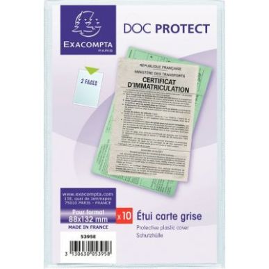 Achetez Etui pour documents de voiture en PVC 5395UE EXACOMPTA pas cher sur Ma Rentrée Scolaire