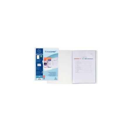 Achetez Protège-documents personnalisable KREACOVER 20 vues, blanc 58109E KREACOVER EXACOMPTA pas c..