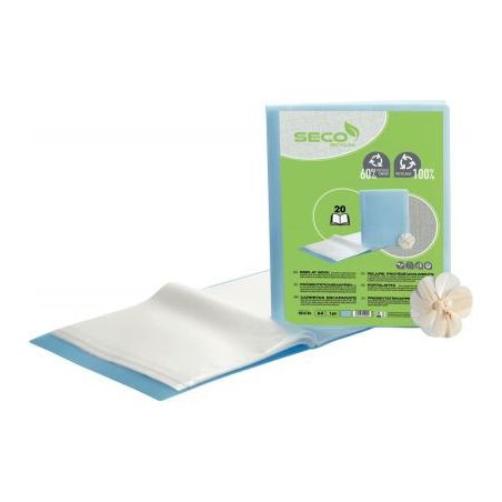 Achetez Protège-documents recyclable, 40 vues, bleu translucide DB20-BLUE SECO pas cher sur Ma Rent..