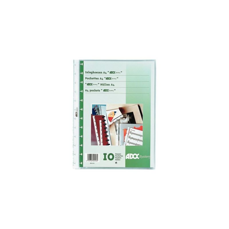 Achetez Paquet de 10 pochettes amovibles Adoc pour format A4 5810-000 pas cher sur Ma Rentrée Scola..