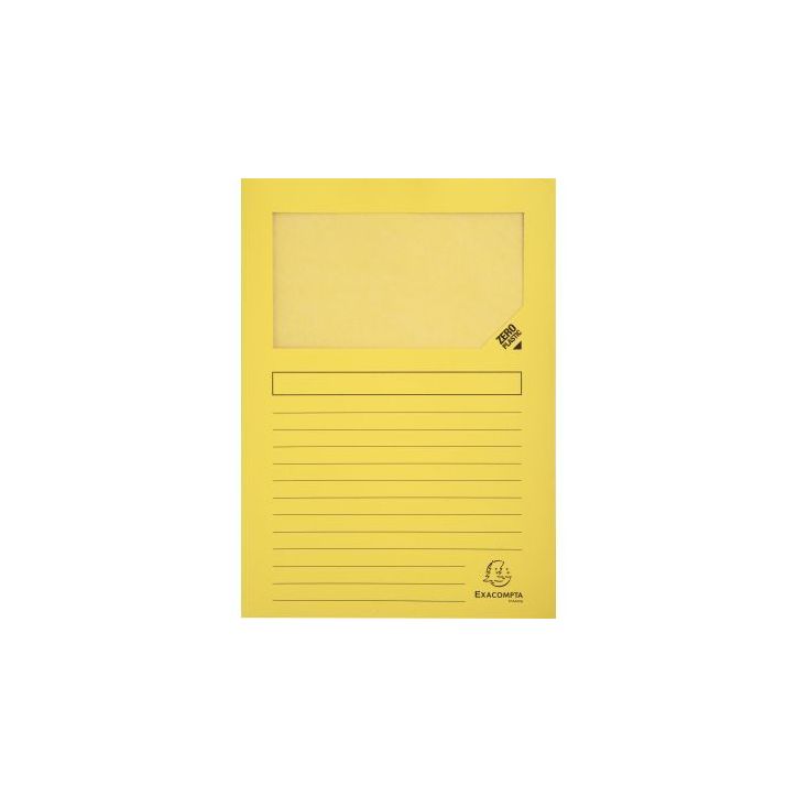 Paquet de 100 pochettes coin papier FOREVER 130g, jaune 50109E FOREVER EXACOMPTA