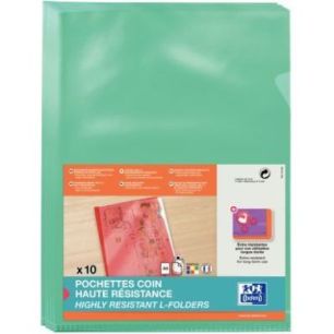 Achetez Sachet de 10 pochettes coin en PVC lisse 15/100ème, vert 100206724 HAMELIN pas cher sur Ma ..