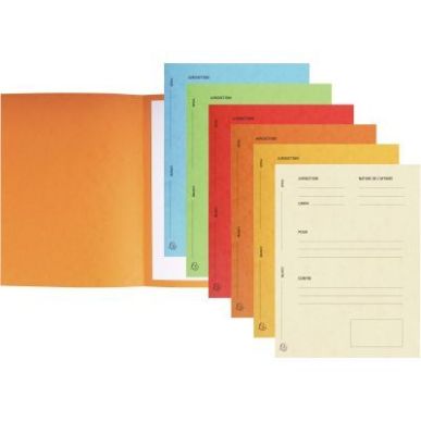 Achetez Paquet de 25 chemises de plaidoirie "Pour/Contre" 265g, coloris assortis 220118E EXACOMPTA p..