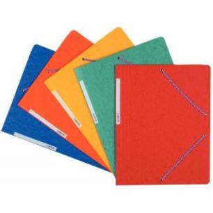 Achetez Paquet de 10 chemises sans rabat à élastiques, en carte lustrée 390 g, format 24x32 cm, c..