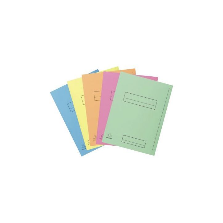 Paquet de 50 chemises imprimées 210g avec 2 rabats, format 24x32 cm 335000E SUPER EXACOMPTA