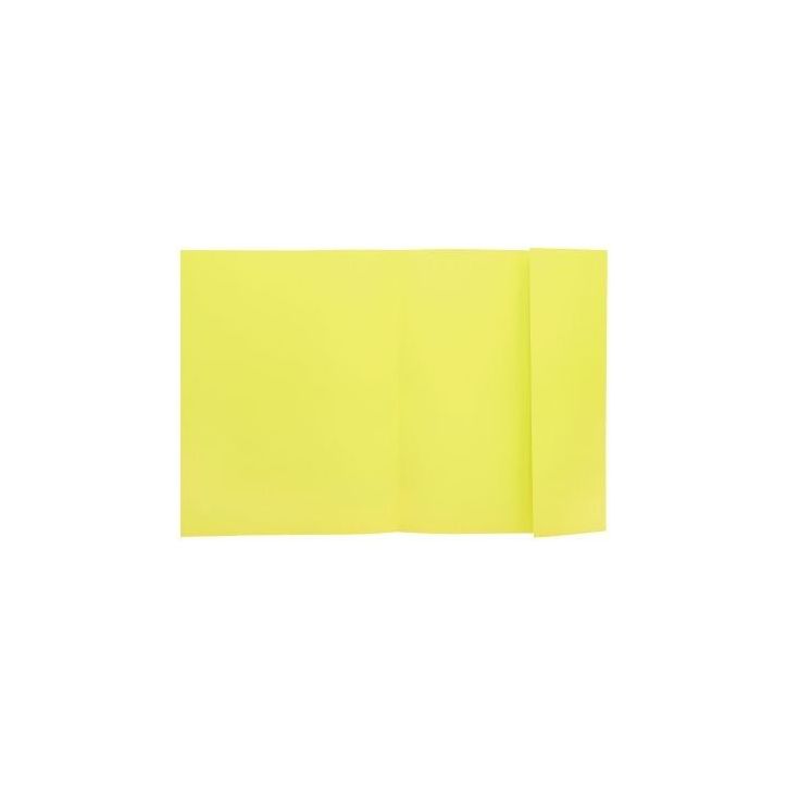 Paquet de 100 chemises 1 rabat 160g 24x32 cm jaune canari 348005E SUPER EXACOMPTA