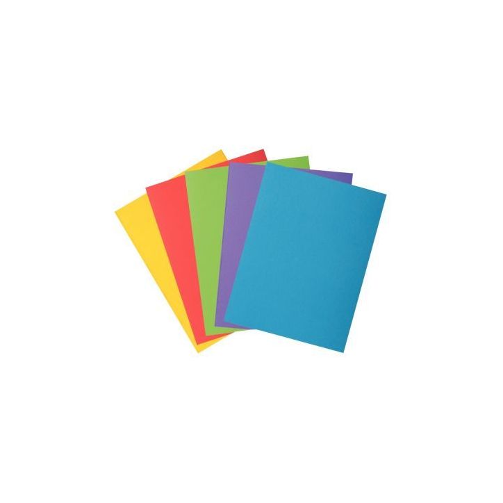 Paquet de 50 chemises 2 rabats 210g ROCK"S 220 format 24x32 cm coloris assortis 216000E ROCK'S EXACOMPTA