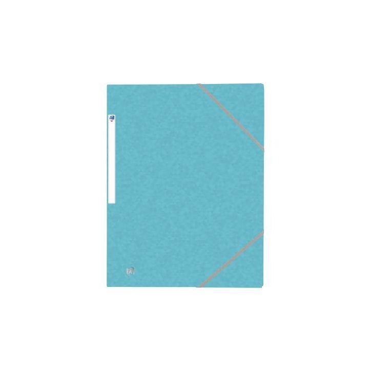 Chemise 3 rabats à élastiques TOP FILE+ en carte lustrée 4/10e 390g, bleu clair 400114327 TOP FILE HAMELIN