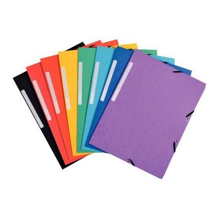 Achetez Lot de 7+3 chemises 3 rabats à élastiques en carte recyclée, coloris assortis 55000SE EXA..