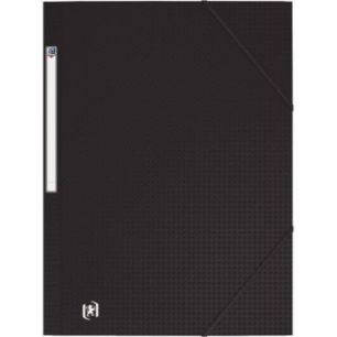 Achetez Chemise 3 rabats à élastiques MEMPHIS en polypropylène opaque 5/10ème, coloris noir 1002..