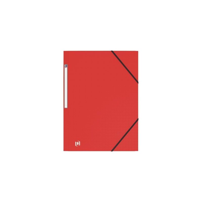 Achetez Chemise 3 rabats à élastiques MEMPHIS en polypropylène opaque 5/10ème, coloris rouge 100..