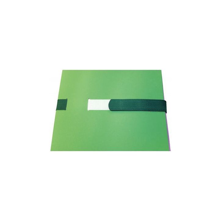Chemise extensible à sangle velcro qualité toilée format 24x32 cm vert 35812