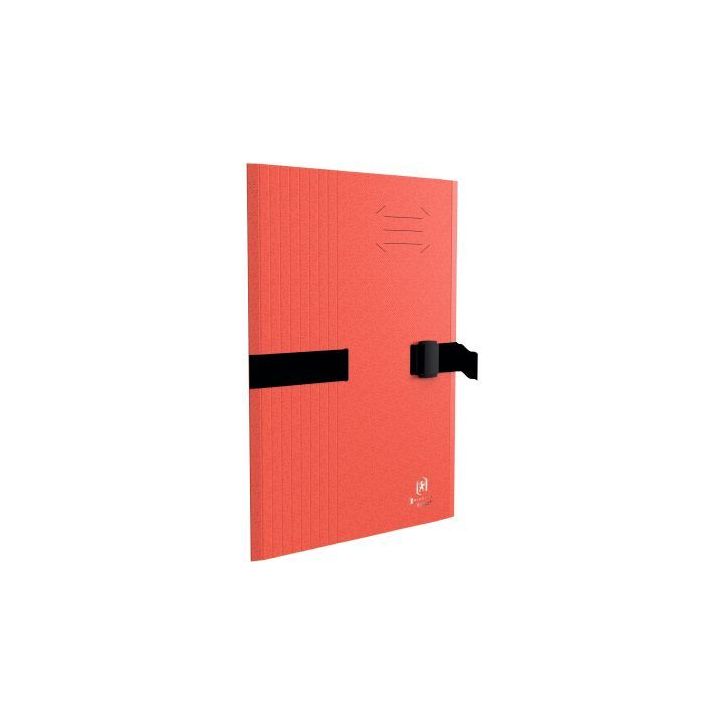 Chemise à sangle BICOLOR RECYC+ avec clip et rabat, coloris rouge 100201313 OXFORD HAMELIN