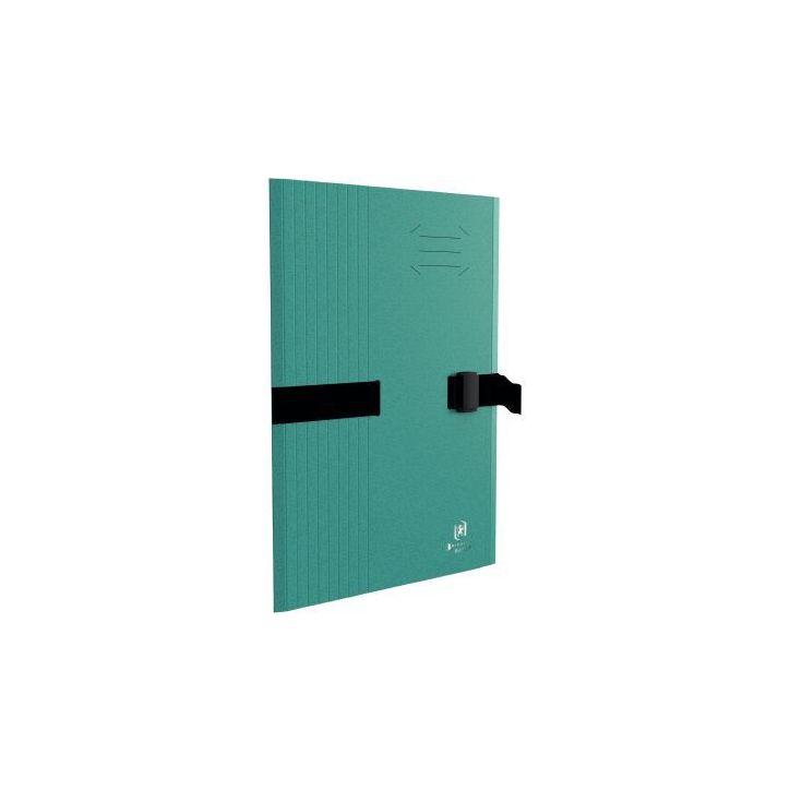 Chemise à sangle BICOLOR RECYC+ avec clip et rabat, coloris vert 100201316 OXFORD HAMELIN