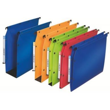 Achetez Paquet de 10 dossiers suspendus polypro Ultimate armoire dos de 80mm bleu 100330582 HAMELIN ..