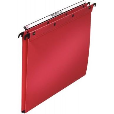 Achetez Paquet de 10 dossiers suspendus pour tiroirs en polypropylène dos 15 mm coloris rouge 10033..