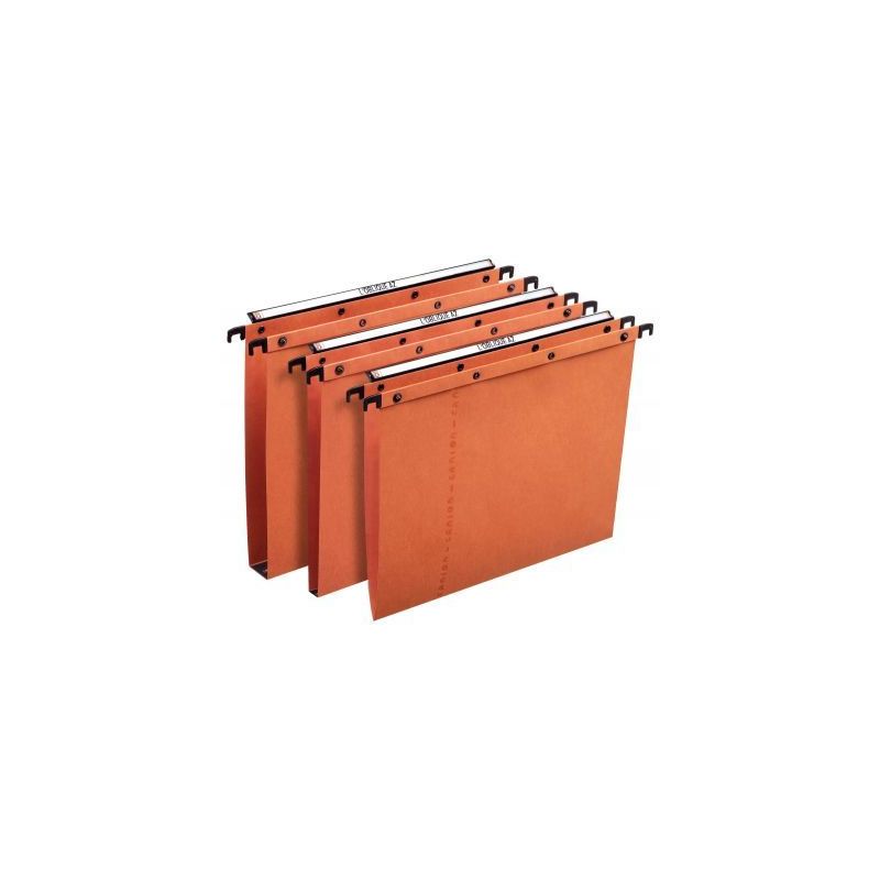 Achetez Paquet de 25 dossiers suspendus AZO Ultimate orange pour tiroir dos fond 15 mm 100330271 HAM..