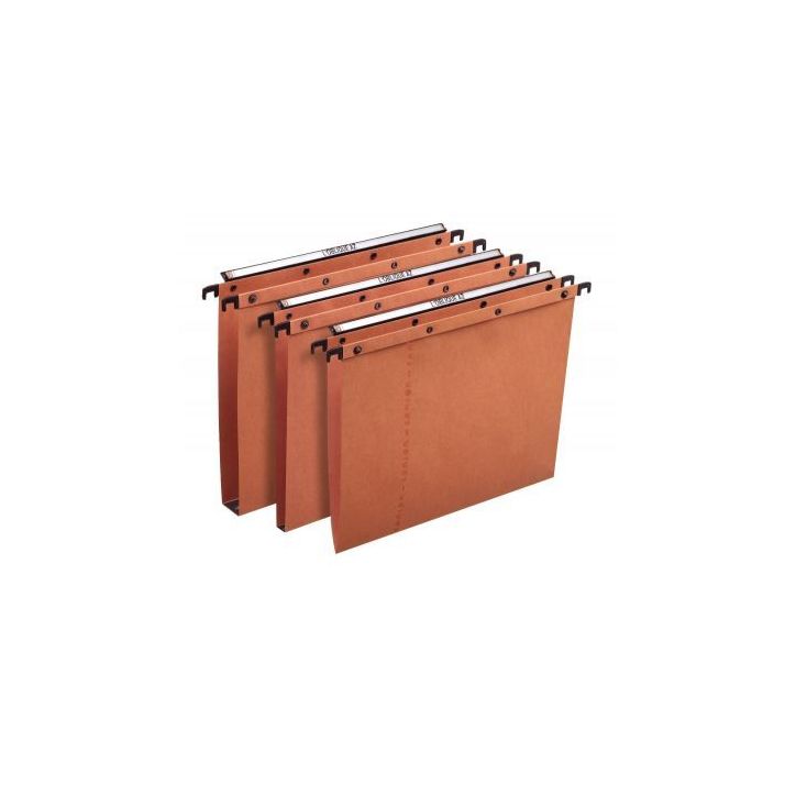 Paquet de 25 dossiers suspendus AZO Ultimate orange pour tiroir dos fond 30 mm 100330272 HAMELIN
