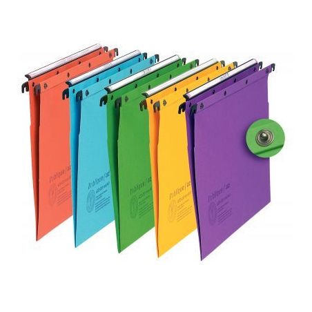 Achetez Paquet de 10 dossiers suspendus pour tiroir, dos V, coloris assortis 100330273 HAMELIN pas c..