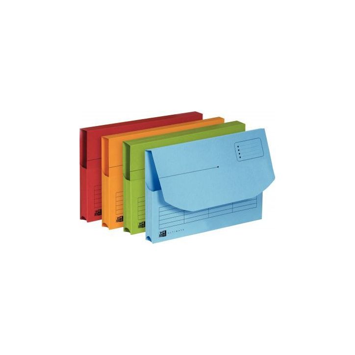 Paquet de 25 pochettes à rabat ULTIMATE coloris assortis 100330167 OXFORD HAMELIN