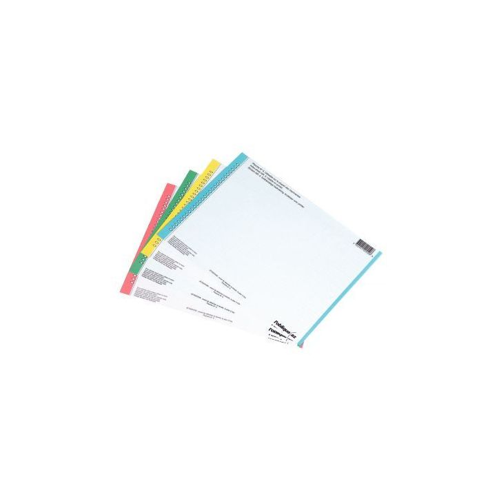 OBLIQUE AZ Sachet de 10 planches étiquettes n°0 réversibles pour dossiers suspendus tiroir. Assortis