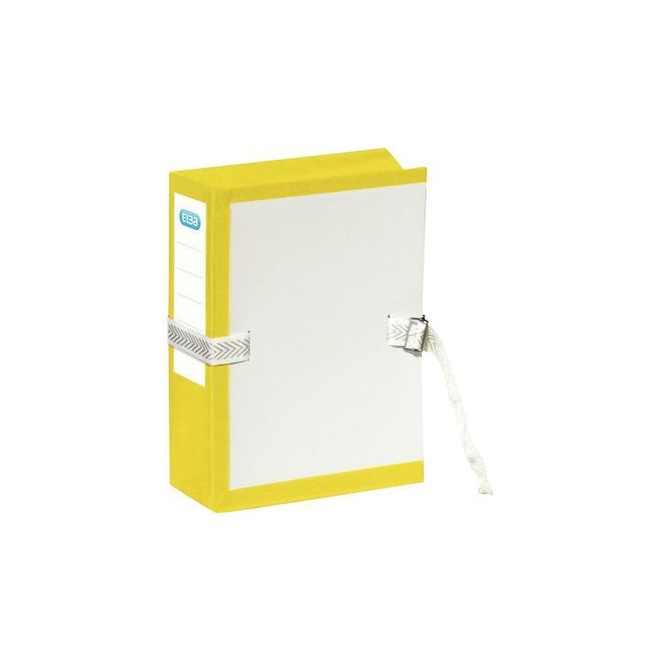 Pochette archives à soufflet en PVC jaune format 24x32cm 100726061 ELBA