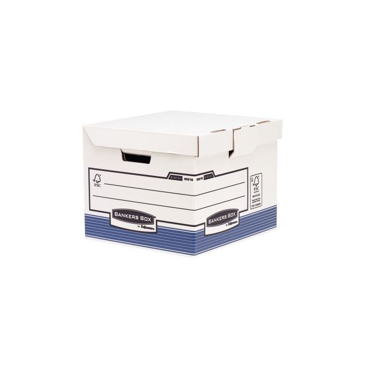 Paquet de 10 containers cube blancs 0021601 BANKERS BO FELLOWES