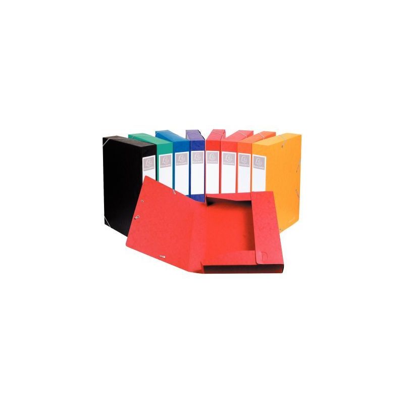 Achetez Carton de 10 boîtes de classement CARTOBOX en carte lustrée 7/10ème, dos de 40 mm, colori..