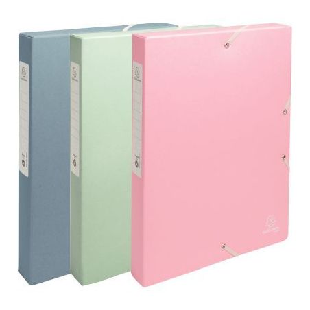 Achetez Boite de classement en carte recyclée AUTENTIK dos 4 cm, coloris assortis 59339E AUTENTIK E..