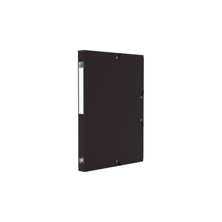 OXFORD Boîte de classement MEMPHIS 24x32cm, en polypropylène 7/10e. Dos 2,5cm. Coloris Noir