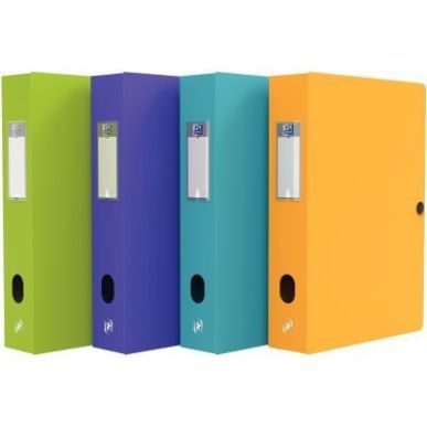 Achetez Carton de 8 boîtes de classement MEMPHIS en polypropylène, dos de 80 mm, coloris mode asso..