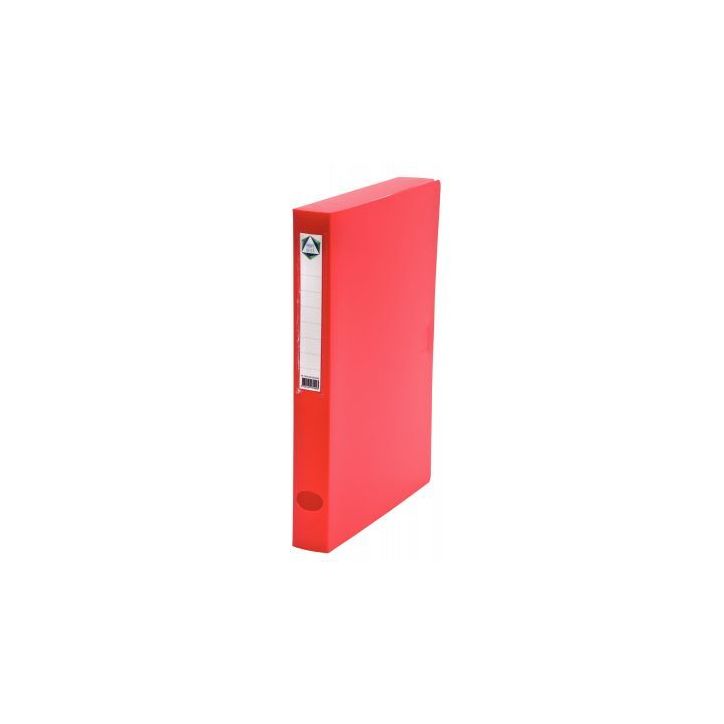 PERGAMY Boîte de classement dos de 4 cm, en polypropylène 7/10e. Coloris rouge