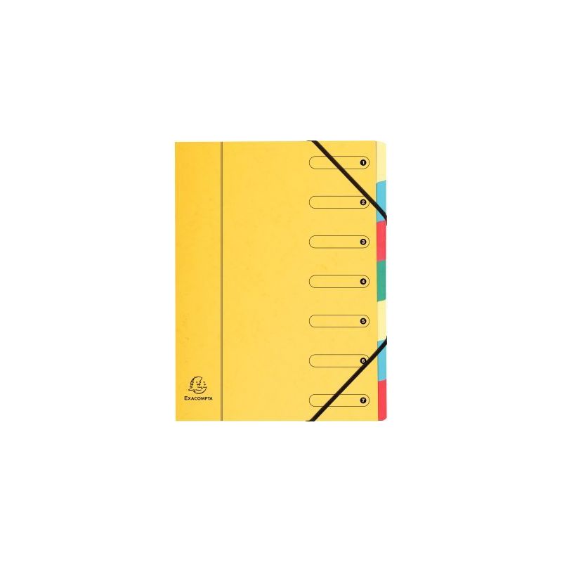 Achetez Trieur en carte lustrée 5/10ème fermeture par élastiques 7 compartiments T6755 COUTAL pas..