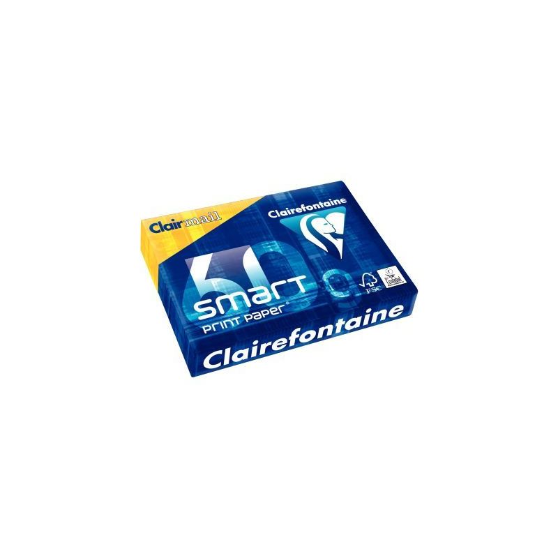 Achetez Ramette de 500 feuilles de papier blanc 60g de format A4 SMART PRINT 1929C CLAIRMAIL CLAIREF..