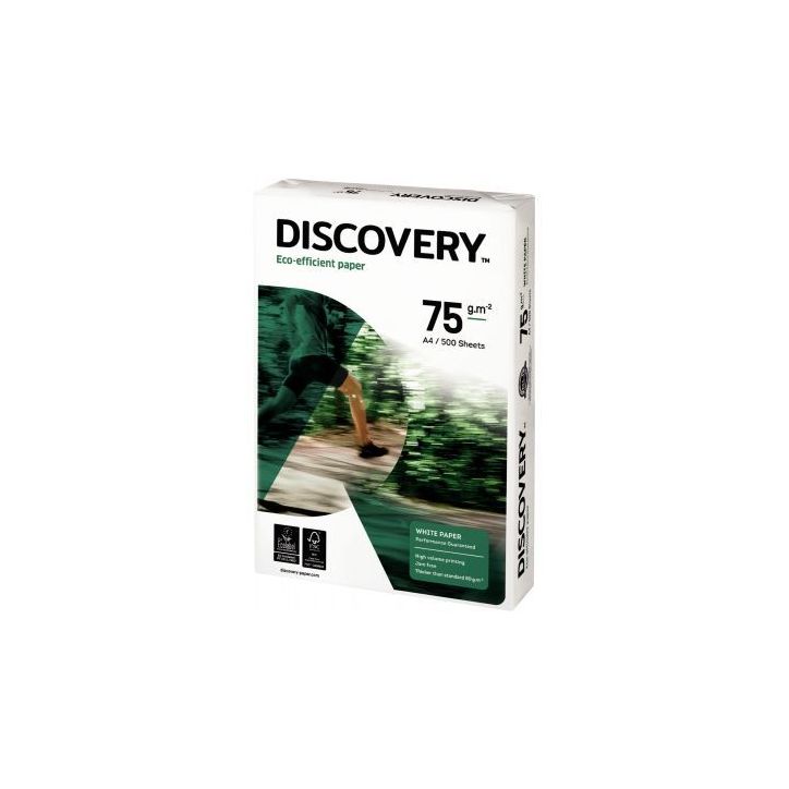 Ramette de 500 feuilles de papier blanc 75g de format A4 DISCOVERY DISCOV A4 75G DISCOVERY