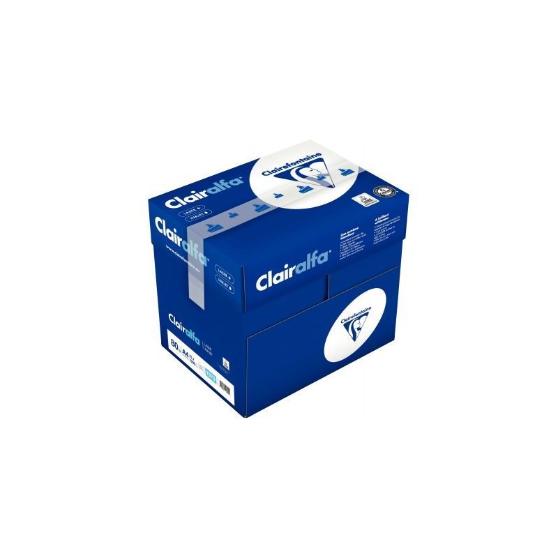 Achetez Carton de 5 ramettes de 500 feuilles format A4 80g blanc CLAIRALFA 15838X5 CLAIRALFA CLAIREF.. Achetez Carton de 5 ramettes de 500 feuilles format A4 80g blanc CLAIRALFA 15838X5 CLAIRALFA CLAIREF..