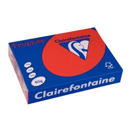 Achetez Clairefontaine ramette 500 feuilles A4 Trophée groseille 80g 1782 pas cher sur Ma Rentrée ..